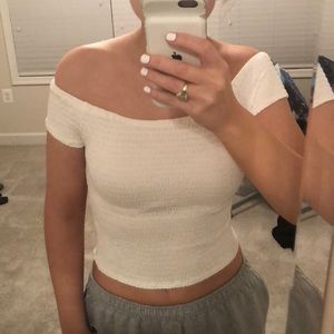 White Off the Shoulder Top